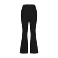 thumbnail image 6 of Flared Yoga Pants for Women Stretch High Waisted Casual Sweatpant Workout Gym Athletic Wide Leg Pants Trousers, 6 of 7