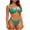 Mint Green, variant on Women's One Shoulder Monokini Set Sparkling Rhinestone Bikini Swimsuit Nylon Spandex High Waisted Beach Swimwear Pool Wear Swimsuits S - XL