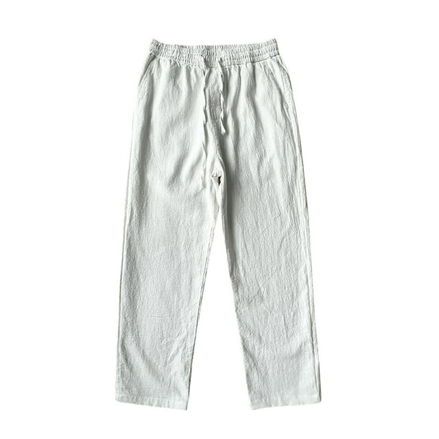 Birdeem Men Fashion Summer Solid Casual Elastic Waist with Pocket Pants