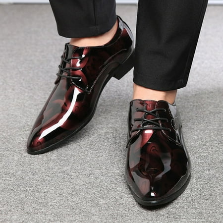 Gubotare Men s Oxfords Men s Oxford Dress Sneakers Classic Lace Up Formal Cap Toe Shoes ( 10)