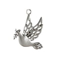 thumbnail image 2 of BSJJY Solid Pewter Christmas Tree Ornament Hanging Metal Christmas Decorations Holiday Ornaments Hanging Pendants Decoration for Home Party Xmas Tree Décor (Dove),1PCS, 2 of 6