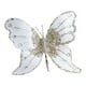thumbnail image 3 of Adorno navideño con forma de mariposa, decoración brillante para el árbol de Navidad Blanco, 3 of 9