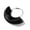 Black Rings, variant on Metal Ring Sizer Gauge Mandrel Finger Measure Stick Standard Tool Sliver A7