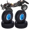 thumbnail image 4 of Pneus en Alliage RC Ensemble de Remplacement pour RGT 136100 1/10 RC Crawler RC Accessoires (Bleu), 4 of 8