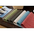 Woven Placemats, Vinyl NonSlip Insulation Placemat Washable Table Mats