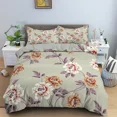 thumbnail image 5 of 2024 Floral Duvet Cover Flower Leaves King Bedding Set Spring Blossom Garden Comforter Cover Farmhouse Petals Botanical Quilt Cover, 5 of 7