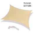 thumbnail image 3 of Vela De Sombra Rectángulo Poliéster Tela Oxford Naranja Rojo Parasol Vela Para Patio Trasero Terraza Patio Jardín 2.5x2.5m, 3 of 8
