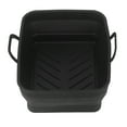 thumbnail image 4 of Silicone Fryer Pot, -40 Degrees Celsius  To 250 Degrees Celsius  Rectangular Handle Silicone Fryer Liner Non Stick  For Cooking Black,Grey, 4 of 8