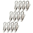 thumbnail image 2 of Heavy Duty Plastic Clothespins with Strong Metal Spring | Windproof Traceless Clips for Sheets Socks & Delicate Fabrics | 12-Pack Household Laundry Drying Clips, 2 of 7