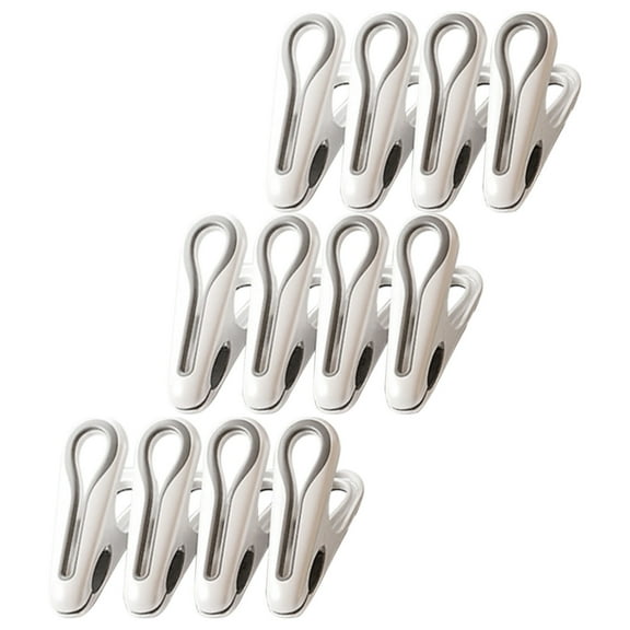 Clothes Hangers with Clips Plastic Multifunctional Traceless Windproof Household Clothes-Drying Clip for Sheets Clips Keeping Sheets Place Heavy Duty
