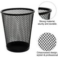 thumbnail image 4 of 4 Pack Pen Holder Metal Mesh Pencil Holders Round Shaped Pen Holders for Desk Office Wire Mesh Container Pen Organizer,Black, 4 of 7