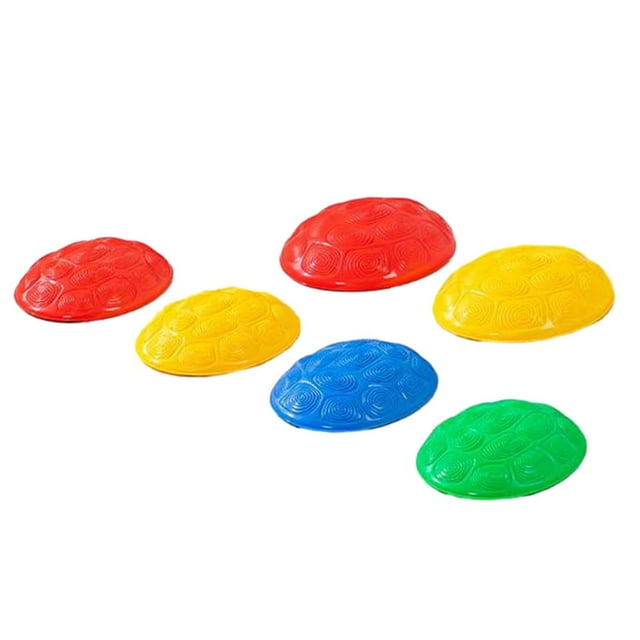 Escalones para niños, de equilibrio, desarrollo motor grueso antideslizante, piedra de cruce de río para fuerza, curiosidad al aire 6 uds.