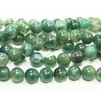 4mm Moss Opal Round Beads Genuine Gemstone Natural Jewelry Making