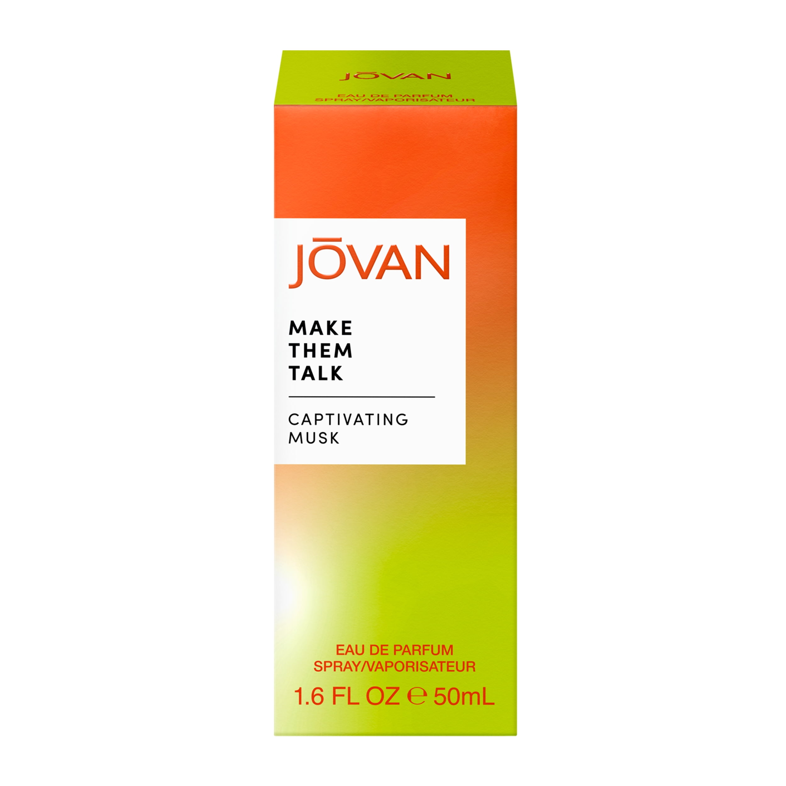 Jovan Make Them Talk Unisex Eau de Parfum Spray Modern Musk 3.4 oz