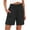 *Dark Gray, variant on ClodeEU Women's Linen High Waist Elastic Waist Shorts, Casual Summer Short with Pockets for Vacation Army Green,Women's Plus L