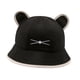 thumbnail image 3 of Sombrero de pescador con orejas de gato para mujer, plegable, informal, para primavera y verano Negro, 3 of 7