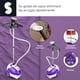 thumbnail image 4 of Plancha Vertical Profesional 2 Niveles De Presión Vaporizador De Ropa Pedestal Ajustable Con Gancho 360° 1.3lt Deodoriza Y Sanitiza Color Morado Signa, 4 of 7