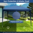 thumbnail image 6 of Costway Patio 10x10ft Outdoor Instant Pop-up Canopy Folding Sun Shelter Carry Bag Navy, 6 of 8