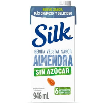 Bebida vegetal Silk sabor almendra sin azúcar 946 ml