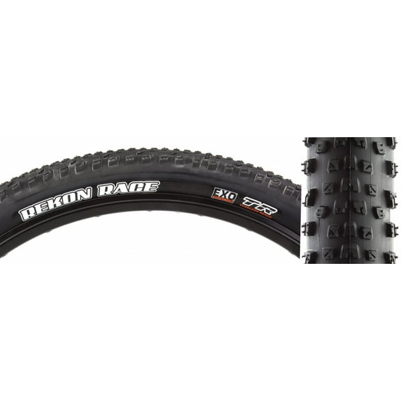 Maxxis Rekon Race Tire - 29x2.4 Black Folding Tubeless Ready DC/EXO/TR 120TPI