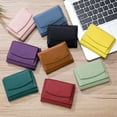 thumbnail image 6 of Slim Wallet for Women, Credit Card Holder RFID Blocking 6 Card Slots Leather Mini Credit Card Wallet Purse with  Coin Pocket, 6 of 10