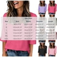 thumbnail image 3 of Inleife Womens Half Sleeve Tops Fashion Ladies Casual Basic Tees V-Neck Relaxed Fit Pleated T-Shirt for Daily Wear, 3 of 6