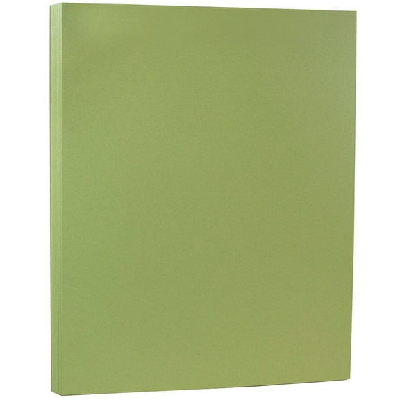JAM Paper Matte Paper, 8.5 x 11, 28lb Olive Green, 50/Pack