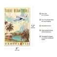 thumbnail image 2 of Tahiti Fiji Islands - Trade Wind Tours - Vintage Travel Poster by Wade Koniakowsky - 8 x 12 inch Vintage Metal Tin Sign, 2 of 4