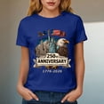 thumbnail image 4 of Leey-World 250 Anniversary USA 250th American Flag Patriotic 250 Years T-Shirt 250th Anniversary Usa Shirt V Neck(Blue,2XL), 4 of 8