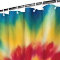 thumbnail image 3 of Rainbow Tie Dye Mandala Pattern Shower Curtain 84"x72" ,Bathroom Decorative Shower Curtains Set with 12 Hooks,Modern Waterproof Washable Shower Curtain, 3 of 6