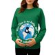 thumbnail image 2 of RKSTN Women's Maternity Crewneck Sweatshirts Plus Size Pregnancy Graphic Print Long Sleeve T Shirts Pullover Hoodless Sweatshirts Tops Womens Casual Oversized Round Neck Comfy Funny Printed Shirts, 2 of 7