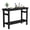 Black, variant on SERWALL 41" Outdoor Bar Table, HDPE All Weather Adirondack Outdoor Bar Height Table, Black