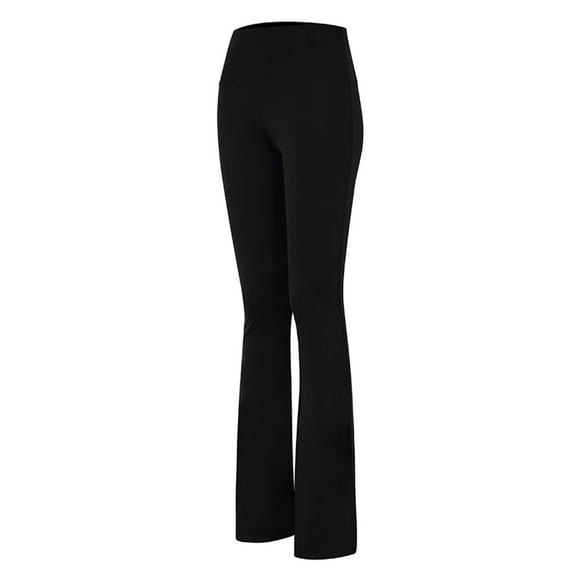 YWDJ Yoga Pants Flare Petite Length Women Trousers High Elastic High Waist Flared Pants Thin Yoga Pants Physical Fitness Pants Black L
