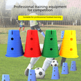 thumbnail image 4 of Barril de señal de obstáculo de superficie plana para niños, equipo de entrenamiento sensorial de agilidad, coordinación, fútbol y baloncesto para jardín de infantes, 4 of 4