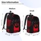 thumbnail image 2 of Disketp Black Panther Red Background Mochila de Lona Estampada, Mochila Escolar de Viaje Ligera para Estudiantes y Portátil-Medium, 2 of 5