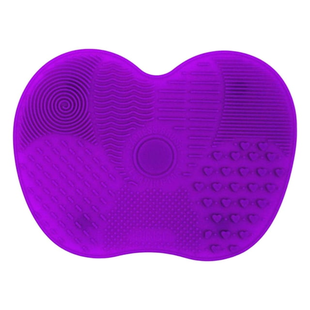 HILABEE Silicone Brush Cleaning Mat Reusable Compact Brush Cleaner Pad Washing Tool Deep