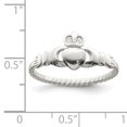 thumbnail image 2 of 925 Sterling Silver Claddagh Ring Celtic, 2 of 6