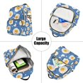 thumbnail image 5 of FORMRS Mini Backpack Purse for Women Quilted Travel Daypack Casual Shoulder Bag, Cute Fried Eggs, 5 of 7