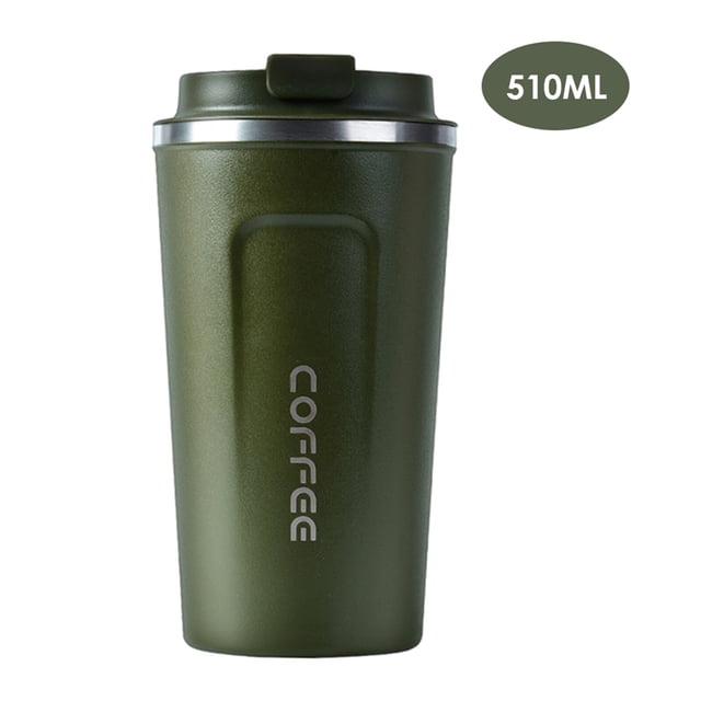 Taza de café térmica de acero inoxidable 304 - Doble capa al vacío - Verde oscuro - 510ml - Ideal para oficina o viaje
(Nota: Este título en español de México cumple con los requisitos de longitud