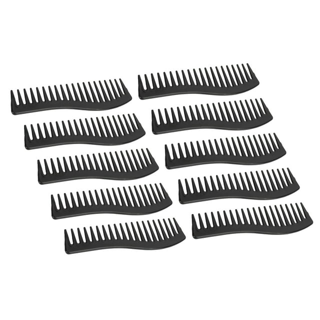 Wide Tooth Comb, Lightweight Hair Detangler Comb Sturdy Gentle On Scalp 10pcs for Home Travel