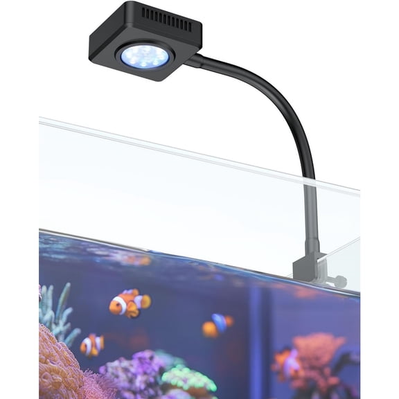 5 W LED Aquarium Light with Brilliant Blue White Red Lights for 1 to 10 Gallon Fish Tank