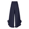 thumbnail image 4 of MNCEKFOD Womens Jeans High Waist Wide Leg Flowy Culottes Elastic Loose Comfy Summer Casual Classic Fit Trousers for women 2025 Navy L, 4 of 8