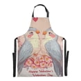 thumbnail image 2 of Valentine Bird Chef Kitchen Apron with Pockets for Women Waterproof Aprons for Cooking Baking, 2 of 7