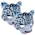 thumbnail image 3 of 2pcs Festival Cosplay Máscara Máscara de Halloween Máscara de disfraz Máscara de leopardo de las nieves Máscara de fiesta, 3 of 4