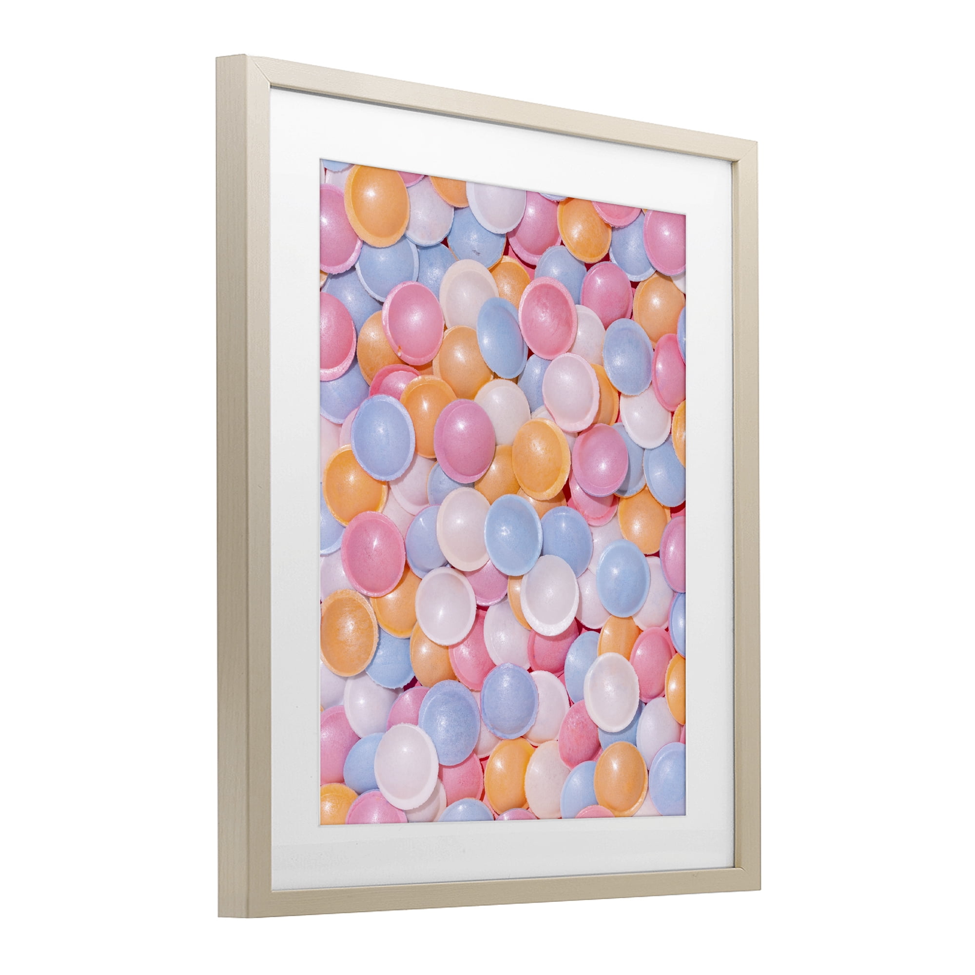 Stupell Industries Retro Pastel Candies Birch Framed Print Under Glass, design by LISH Creative