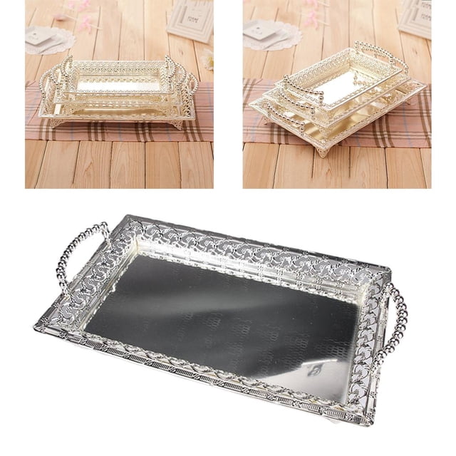 Plato de Aleación perfecl bandeja de azúcar 41x25cm plata