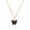 Black, variant on Cute Butterfly Pendant Necklace Women Gold Color Chain Statement Charm Jewelry-Gray