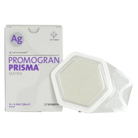 3M Promogran Prisma Matrix Silver Collagen Dressing, 24.3 Square Inch, 10 Count