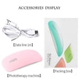 thumbnail image 2 of 12w Mini UV/ LED Lamp, Nail Art Lamp - Electroplated Purple, 2 of 3