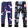 thumbnail image 6 of LYMAYTER Toddler Kids 2 PCS Pants Winter Warm Fleece Leggings Floral Bottom Pants for Baby 3-10 Years Old, 6 of 9